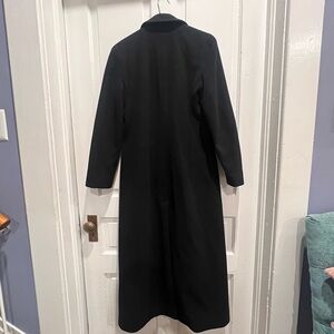 DKNY Black 80% wool trench coat